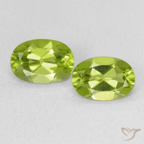 1.68ctw Naturale Verde medio Peridoto, Ovale, VVS-VS