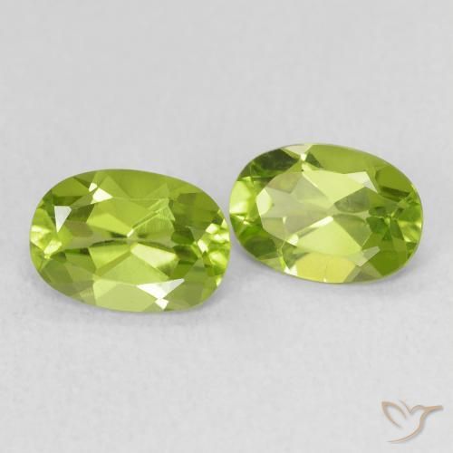 Gemme di Peridoto Verde medio naturale da 1.68 ct, Ovale, VVS-VS