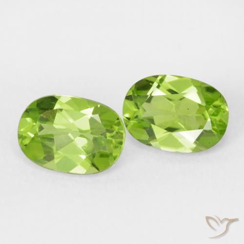 Gemme di Peridoto Verde medio naturale da 1.91 ct, Ovale, VS