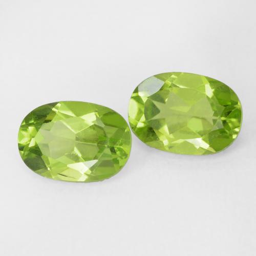 Gemme di Peridoto Verde giallastro naturale da 1.88 ct, Ovale, VVS-VS