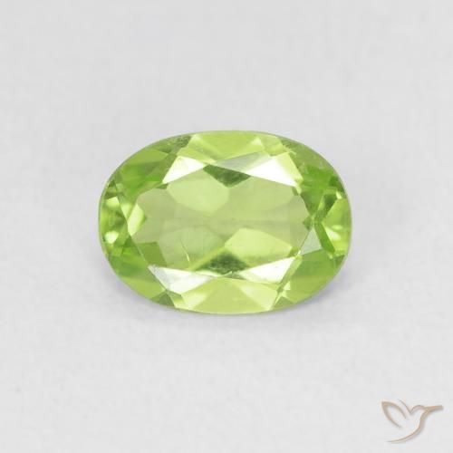 0.78ct Naturale Verde chiaro e vivace Peridoto, Ovale, VVS