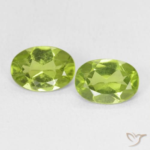 1.49ctw Naturale Verde chiaro e vivace Peridoto, Ovale, VS