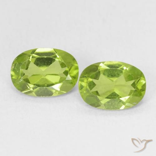 1.73ctw Naturale Verde brillante Peridoto, Ovale, VS