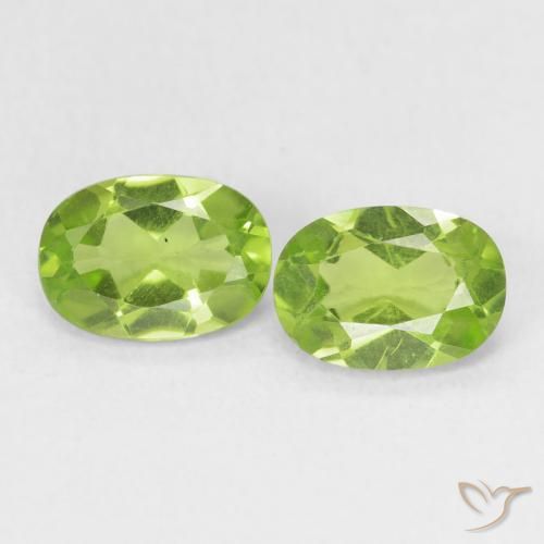1.72ctw Naturale Verde chiaro e vivace Peridoto, Ovale, VS