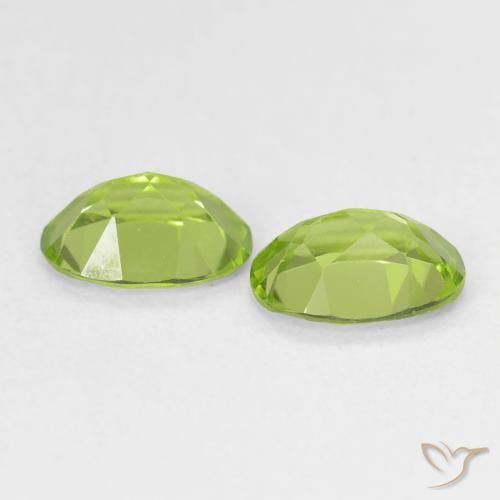Gemme di Peridoto Verde brillante naturale da 1.60 ct, Ovale, VS