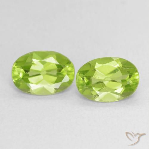 1.64ctw Naturale Verde chiaro e vivace Peridoto, Ovale, VS