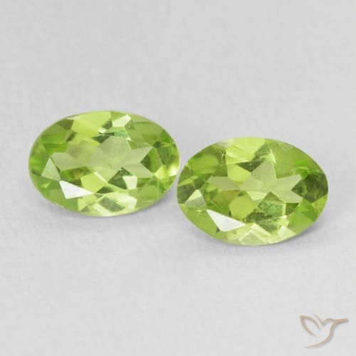 1.39ctw Naturale Verde chiaro e vivace Peridoto, Ovale, VS