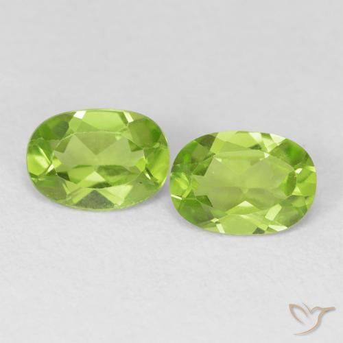 1.61ctw Naturale Verde acceso Peridoto, Ovale, VVS