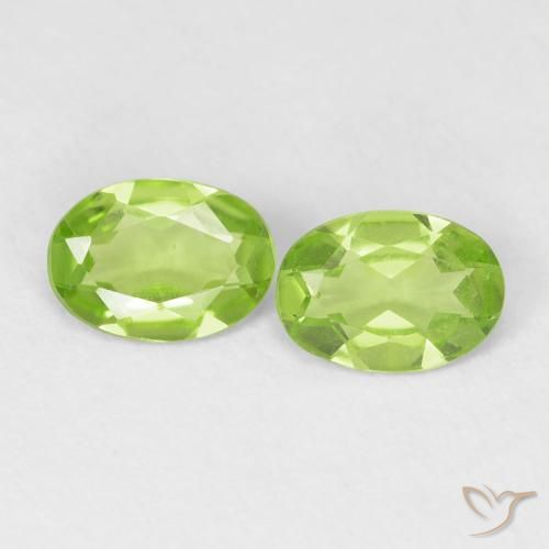 1.33ctw Naturale Verde medio Peridoto, Ovale, VVS