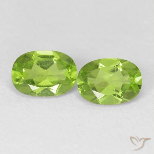 1.92ctw Naturale Verde medio Peridoto, Ovale, VVS-VS