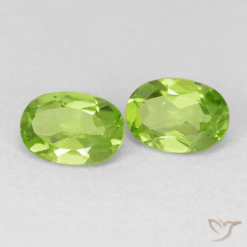 Gemme di Peridoto Verde acceso naturale da 1.82 ct, Ovale, VVS-VS