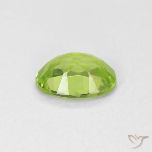 Peridoto Verde chiaro naturale da 0.80 ct, Ovale, VVS-VS