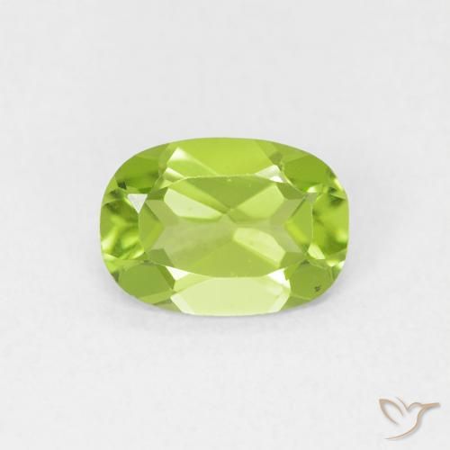 0.78ct Naturale Verde giallastro Peridoto, Ovale, VVS-VS