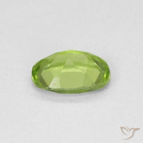 Peridoto Verde acceso naturale da 0.92 ct, Ovale, VVS-VS