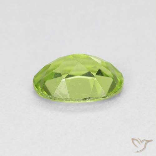Peridoto Verde brillante naturale da 0.91 ct, Ovale, VS