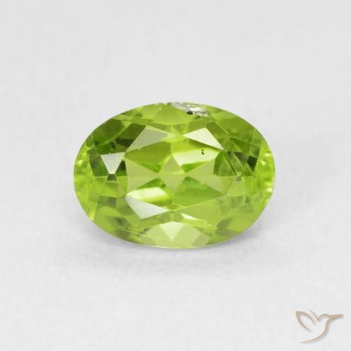 1.07ct Naturale Verde acceso Peridoto, Ovale, VS