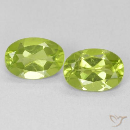 1.56ctw Naturale Verde brillante Peridoto, Ovale, VVS-VS