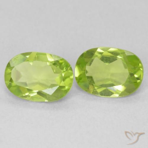 Gemme di Peridoto Verde brillante naturale da 1.64 ct, Ovale, VVS-VS