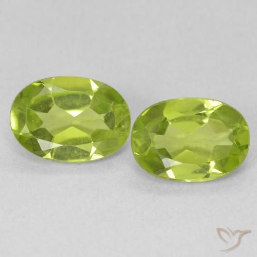1.76ctw Naturale Verde brillante Peridoto, Ovale, VVS-VS