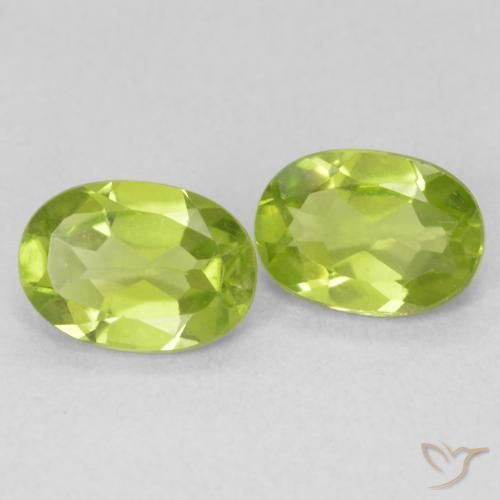 Gemme di Peridoto Verde brillante naturale da 1.76 ct, Ovale, VVS-VS