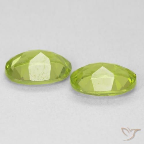 Gemme di Peridoto Verde brillante naturale da 1.76 ct, Ovale, VVS-VS