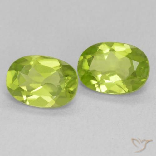 Gemme di Peridoto Verde brillante naturale da 1.79 ct, Ovale, VVS-VS