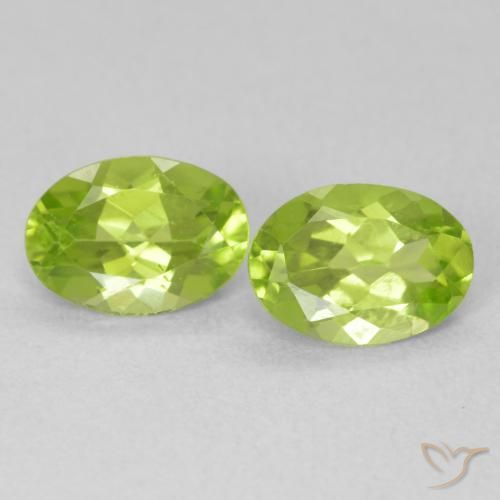 1.48ctw Naturale Verde brillante Peridoto, Ovale, VVS-VS
