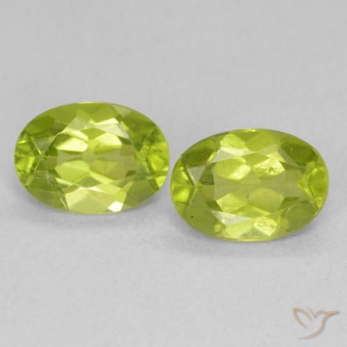 1.64ctw Naturale Verde brillante Peridoto, Ovale, VVS-VS