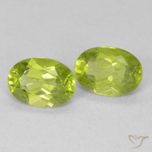 Gemme di Peridoto Verde brillante naturale da 1.64 ct, Ovale, VVS-VS