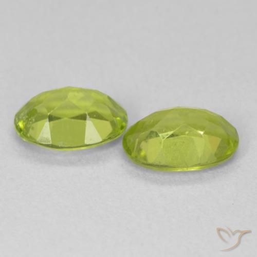 Gemme di Peridoto Verde brillante naturale da 1.64 ct, Ovale, VVS-VS