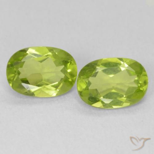 1.75ctw Naturale Verde brillante Peridoto, Ovale, VVS-VS