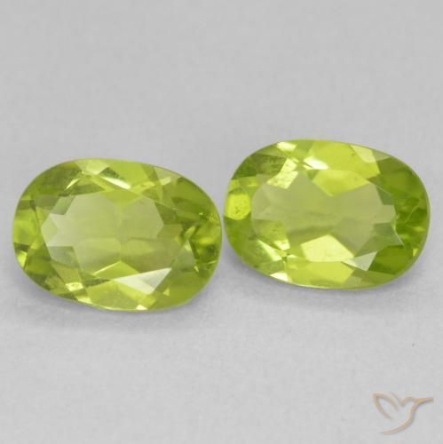 Gemme di Peridoto Verde brillante naturale da 1.75 ct, Ovale, VVS-VS