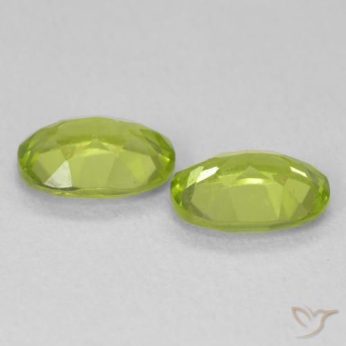 Gemme di Peridoto Verde brillante naturale da 1.75 ct, Ovale, VVS-VS