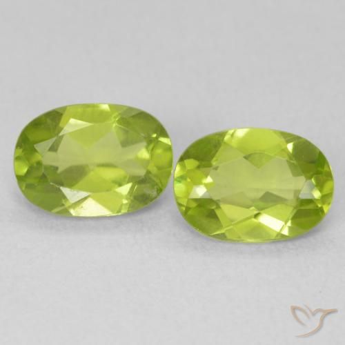 1.74ctw Naturale Verde brillante Peridoto, Ovale, VVS-VS