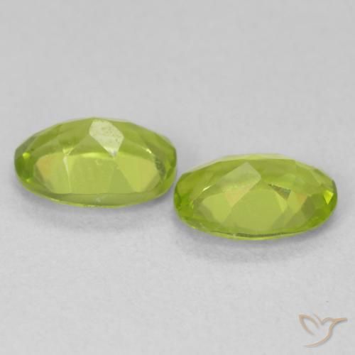Gemme di Peridoto Verde brillante naturale da 1.74 ct, Ovale, VVS-VS
