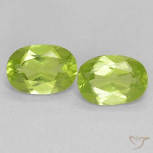 1.68ctw Naturale Verde brillante Peridoto, Ovale, VVS-VS