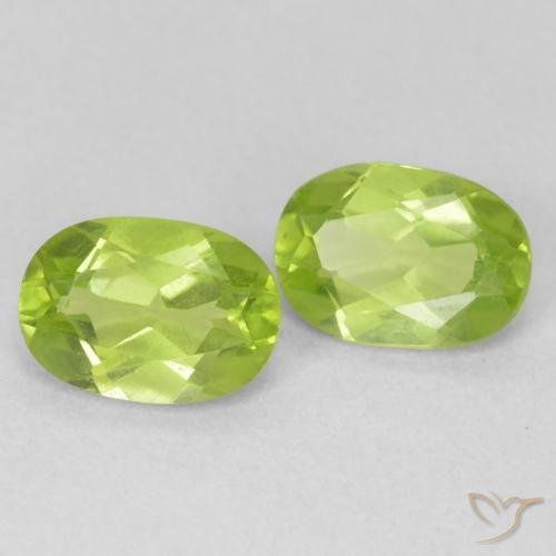 Gemme di Peridoto Verde brillante naturale da 1.68 ct, Ovale, VVS-VS