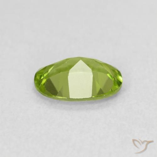 Peridoto Verde acceso naturale da 0.78 ct, Ovale, VS