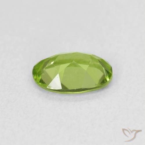 Peridoto Verde acceso naturale da 0.79 ct, Ovale, VS