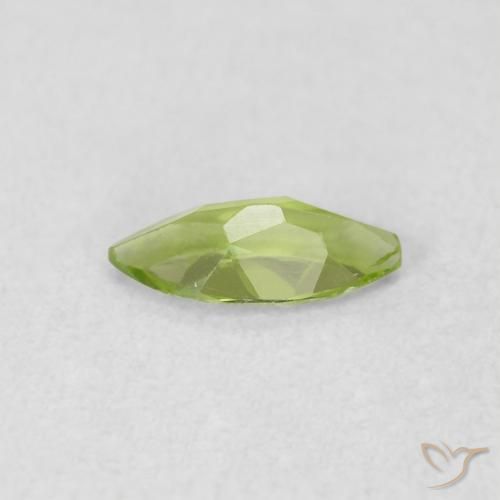 Peridoto Verde brillante naturale da 0.58 ct, Taglio marquise, VS