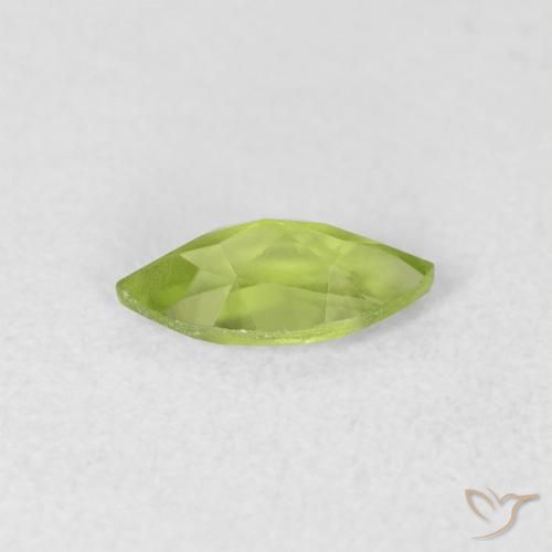 Peridoto Verde brillante naturale da 0.65 ct, Taglio marquise, VS