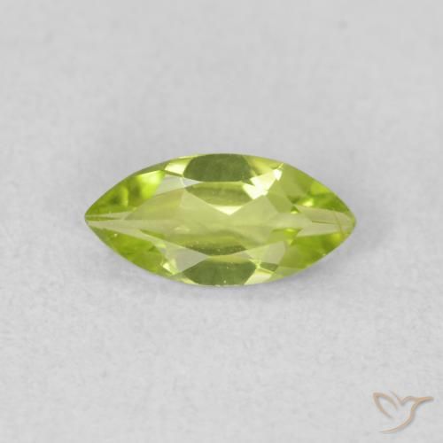 0.48ct Naturale Verde giallastro Peridoto, Taglio marquise, VS