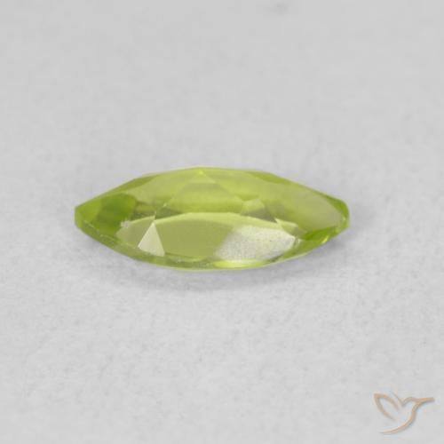 Peridoto Verde giallastro vivace naturale da 0.54 ct, Taglio marquise, VS