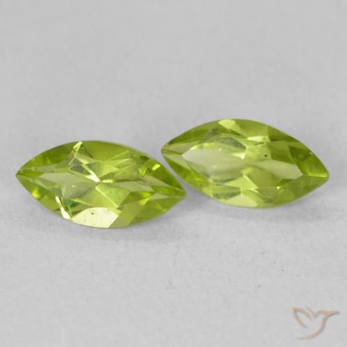 1.21ctw Naturale Verde medio Peridoto, Taglio marquise, VS