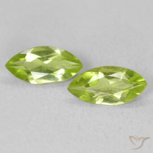 1.01ctw Naturale Verde giallastro Peridoto, Taglio marquise, VS