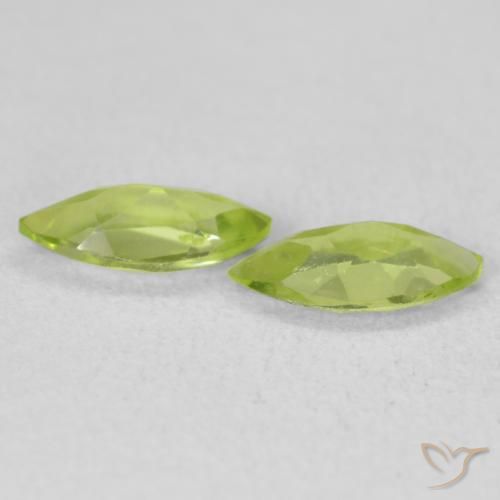 Gemme di Peridoto Verde giallastro naturale da 1.01 ct, Taglio marquise, VS