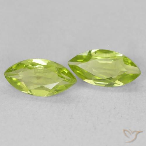 1.01ctw Naturale Verde medio Peridoto, Taglio marquise, VS