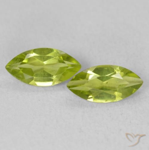 1.13ctw Naturale Verde oliva Peridoto, Taglio marquise, VS