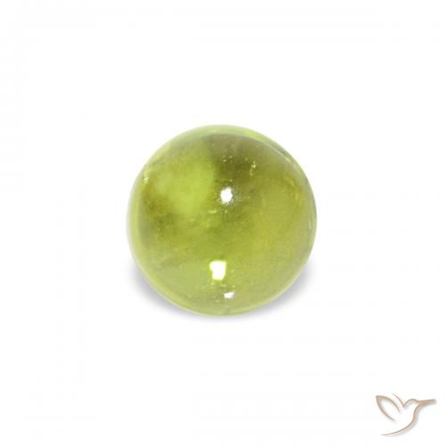 0.38ct Verde oliva Peridoto, Rotondo, Trasparente