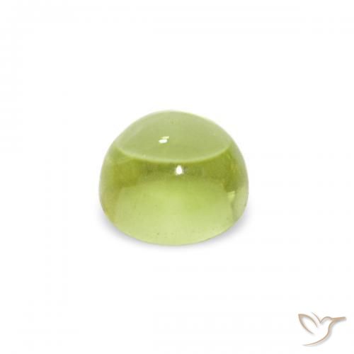 Peridoto Verde oliva naturale da 0.38 ct, Rotondo, Trasparente